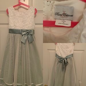 Formal dress for Girls-Sage Color